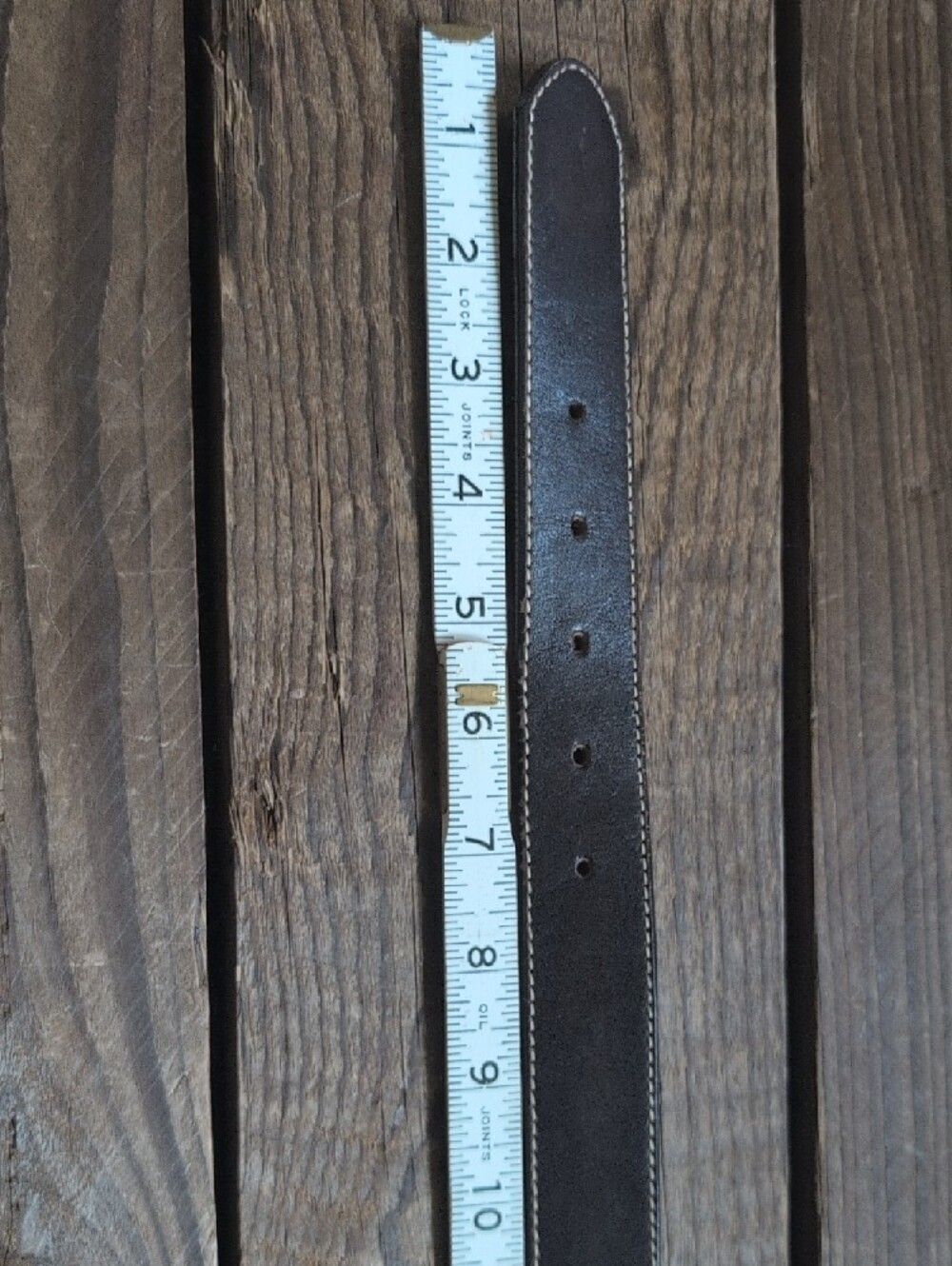 J. Crew Brown Beaded Leather Belt S - Picture 6 of 6